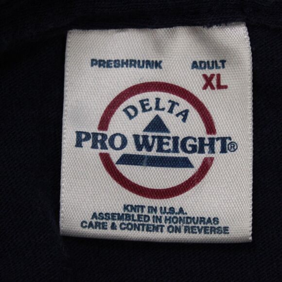 Vintage Y2K Delta Shirt Adult XL Blue American Flag Patriotic Graphic Tee - Picture 3 of 6